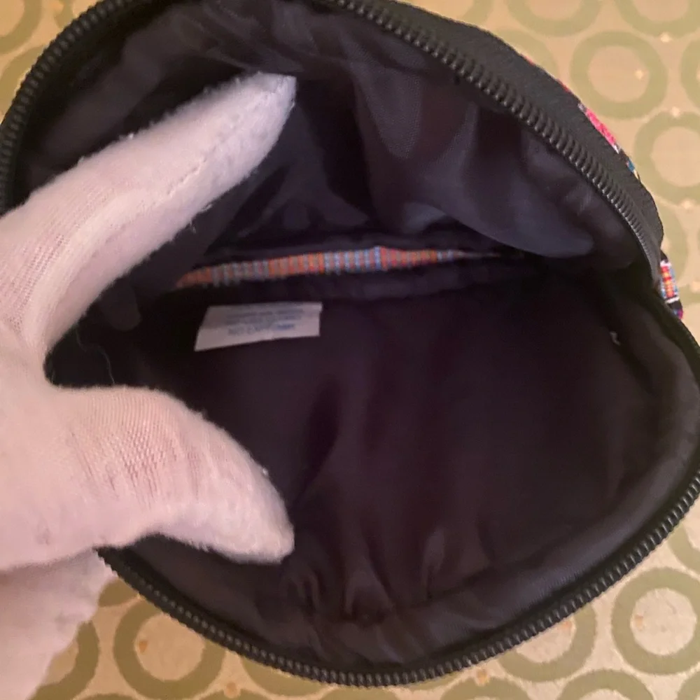 Floral cotton padded makeup bag